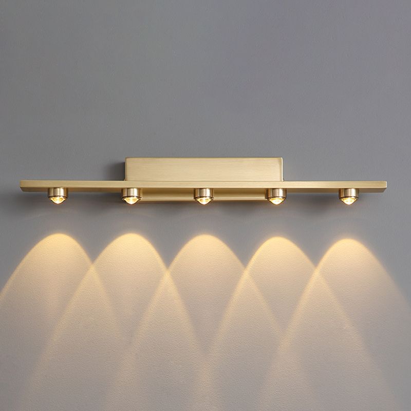 Wandlamp Golvend Glas 3 tot 7 Lichtpunten Warm Licht Messing Metaal Acryl Woonkamer Slaapkamer Eetkamer | Sulvida