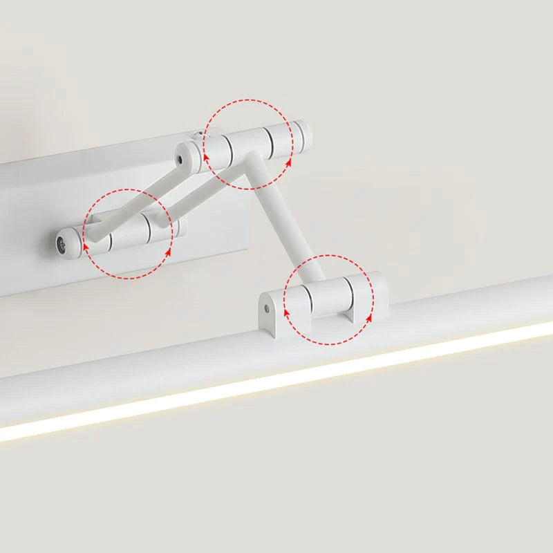 Lineaire LED Wandlamp Metaal Zwart Spiegelverlichting Badkamer Slaapkamer Moderne Stijlvolle Wandverlichting | Sulvida