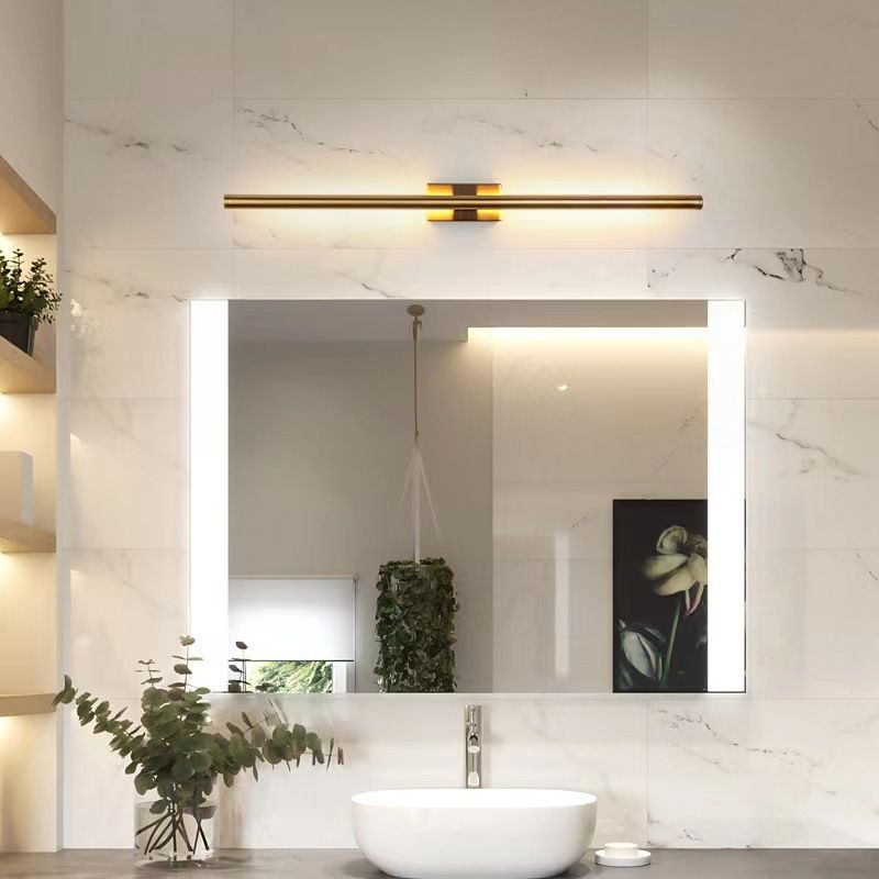 Moderne LED Wandlamp Metaal Acryl Lineair Design Slaapkamer Woonkamer Gang 61-120cm Zwart Goud Verlichting | Sulvida