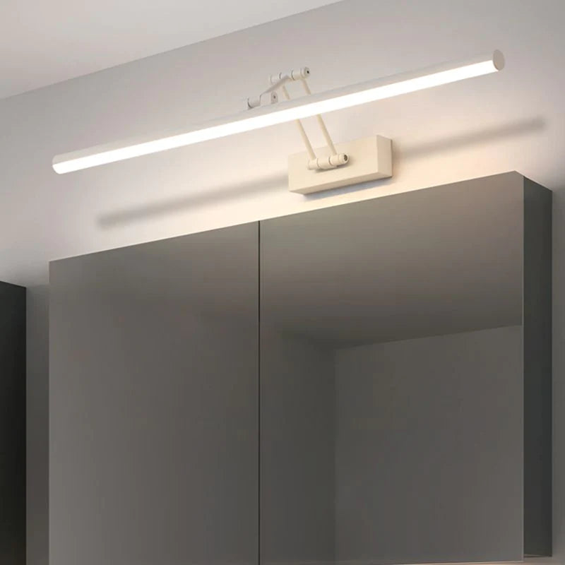 Lineaire LED Wandlamp Metaal Zwart Spiegelverlichting Badkamer Slaapkamer Moderne Stijlvolle Wandverlichting | Sulvida