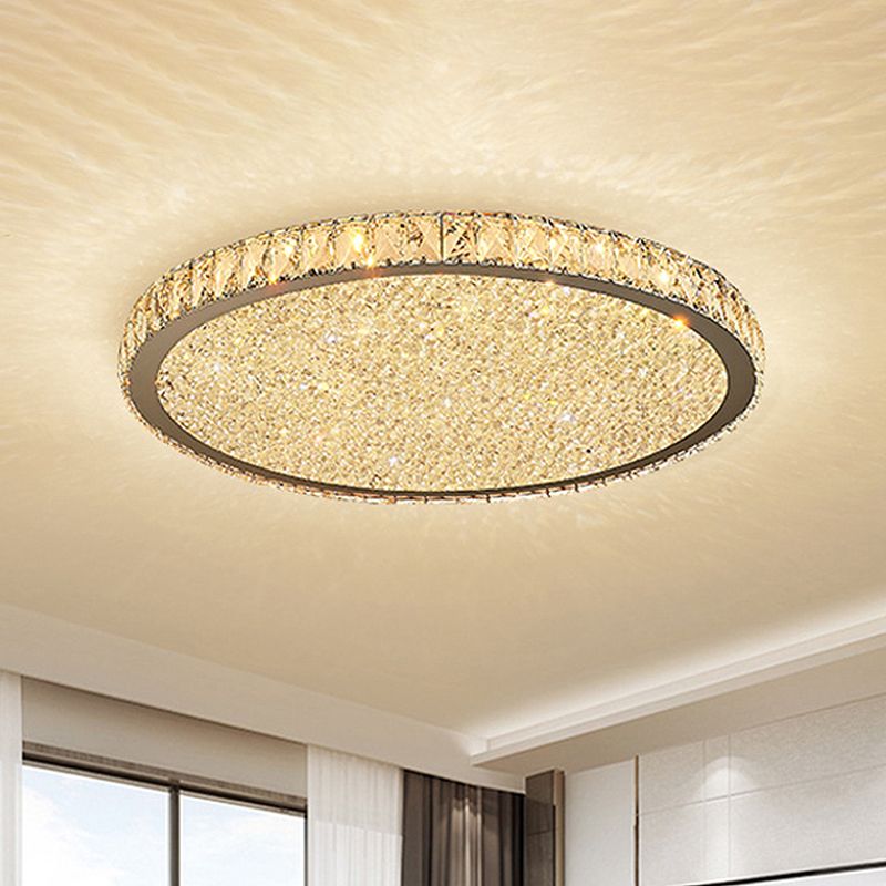Kristallen Plafondlamp Glamour Met LED Verlichting Warm Of Wit Licht Voor Slaapkamer Woonkamer Modern Metaal | Sulvida