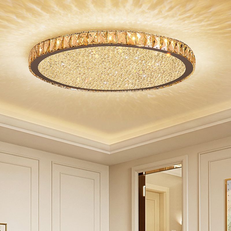 Kristallen Plafondlamp Glamour Met LED Verlichting Warm Of Wit Licht Voor Slaapkamer Woonkamer Modern Metaal | Sulvida