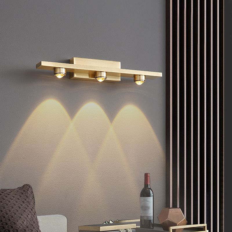 Wandlamp Golvend Glas 3 tot 7 Lichtpunten Warm Licht Messing Metaal Acryl Woonkamer Slaapkamer Eetkamer | Sulvida