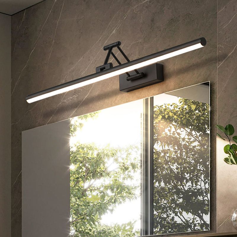 Lineaire LED Wandlamp Metaal Zwart Spiegelverlichting Badkamer Slaapkamer Moderne Stijlvolle Wandverlichting | Sulvida