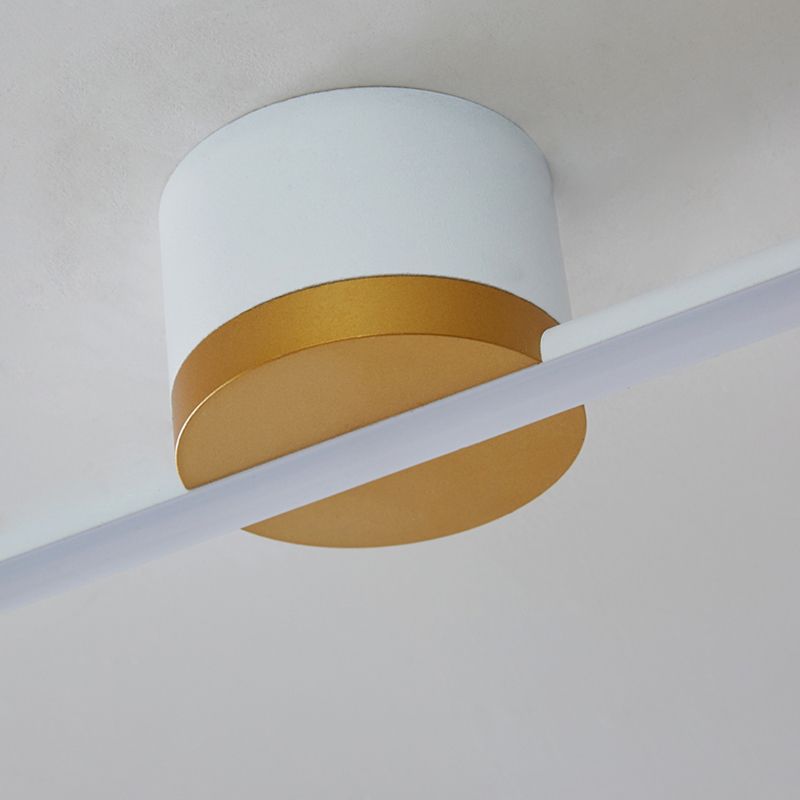 Plafondlamp Linear Design Zwart Wit Goud Dimbaar LED 40-121cm Modern Sfeervol Minimalistisch Woonkamer | Sulvida