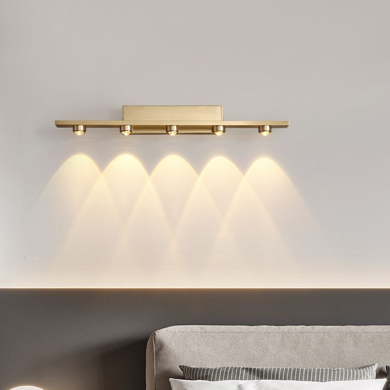 Wandlamp Golvend Glas 3 tot 7 Lichtpunten Warm Licht Messing Metaal Acryl Woonkamer Slaapkamer Eetkamer | Sulvida