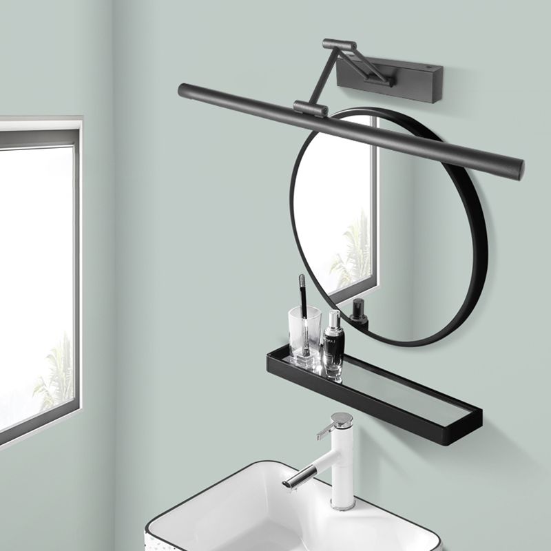 Lineaire LED Wandlamp Metaal Zwart Spiegelverlichting Badkamer Slaapkamer Moderne Stijlvolle Wandverlichting | Sulvida