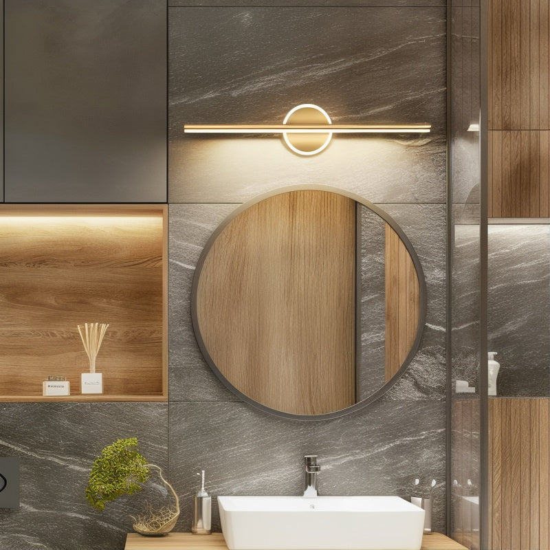 LED-wandlamp met zwart en goud metaal voor woonkamer slaapkamer badkamer wandverlichting modern design | Sulvida