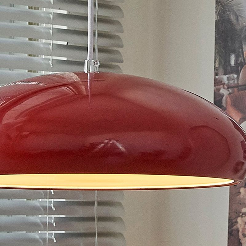 Hanglamp met metalen kuppelkap – moderne industriële pendel verlichting voor eettafel en keukeneiland | Sulvida