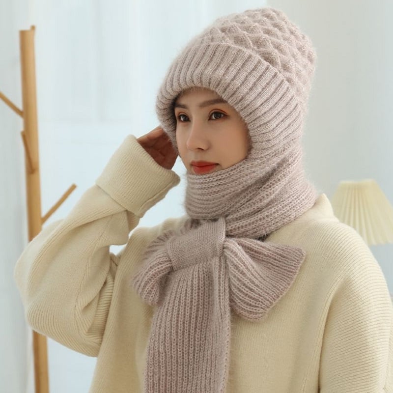Cagoule avec protection des oreilles et chauffe-visage et oreilles intégré Accessoire d'hiver pour les activités de plein air par temps froid | Sulvida