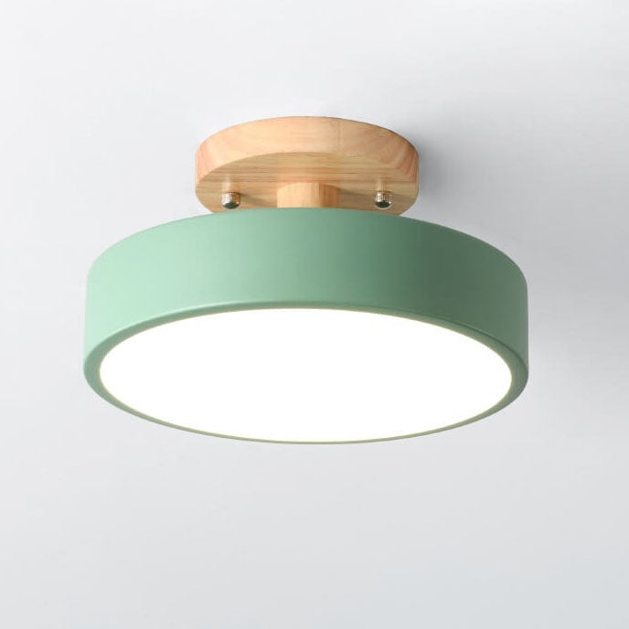 Plafondlamp Hout LED Rond Modern Design Eetkamer Slaapkamer Gang Warm Wit Neutraal Koel Dimbaar Woonkamer | Sulvida