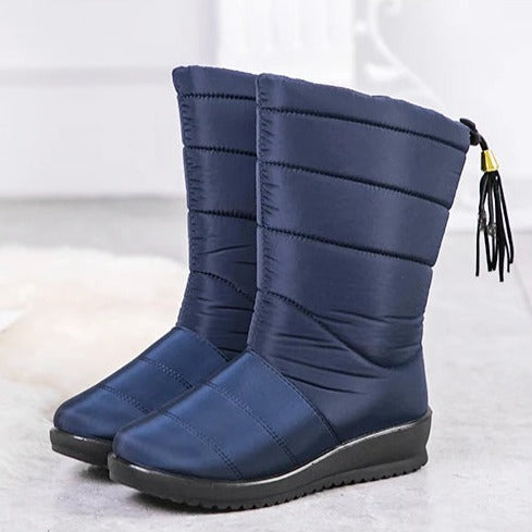 Gevoerde Winterlaarzen Dames met Antislip Zool en Kunstbont Voering voor Koude Dagen Warme Winterschoenen | Sulvida