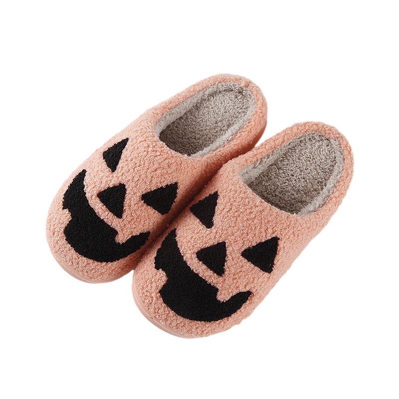 Halloween Huispantoffels met Pompoenenprint Antislip Zachte Binnenschoenen Comfortable Indoor Sloffen Volwassenen | Sulvida
