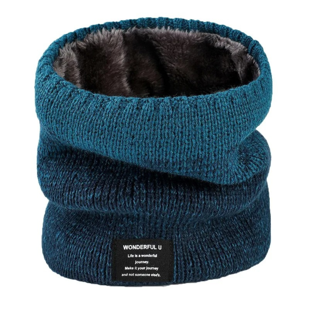 Gebreide Sjaal met Zachte Fleece Voering – Warme Colsjaal voor Herfst & Winter – Extra Hals Bescherming | Sulvida