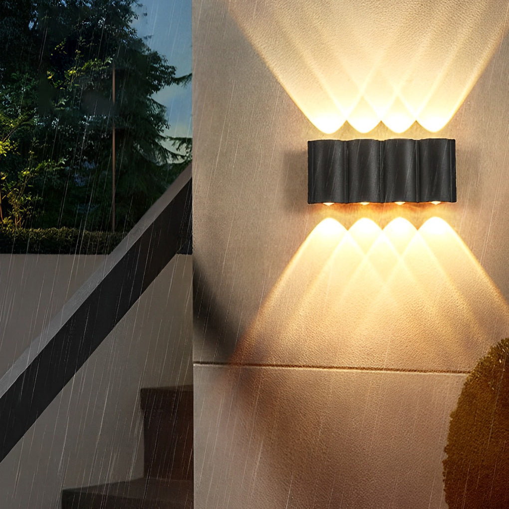 Wandspot Buitenlamp Aluminium LED Zwart Modern Design Indoor Outdoor Tuin Gevel Verlichting Wandverlichting | Sulvida