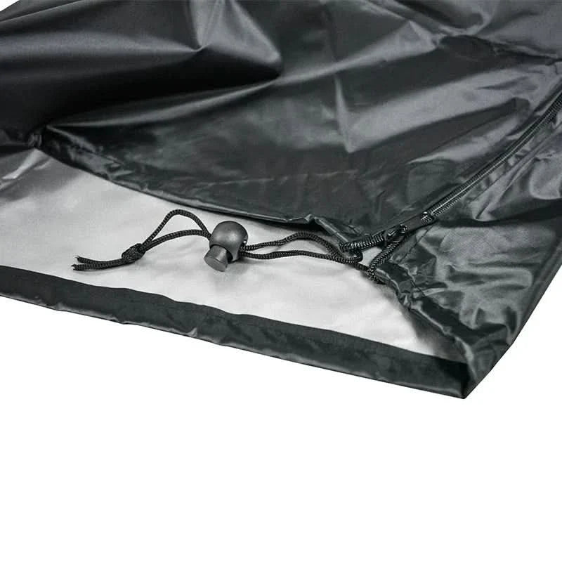 Beschermhoes voor tuinmeubels weersbestendig polyester zwart zilver waterafstotend UV-bestendig tuin terras | Sulvida
