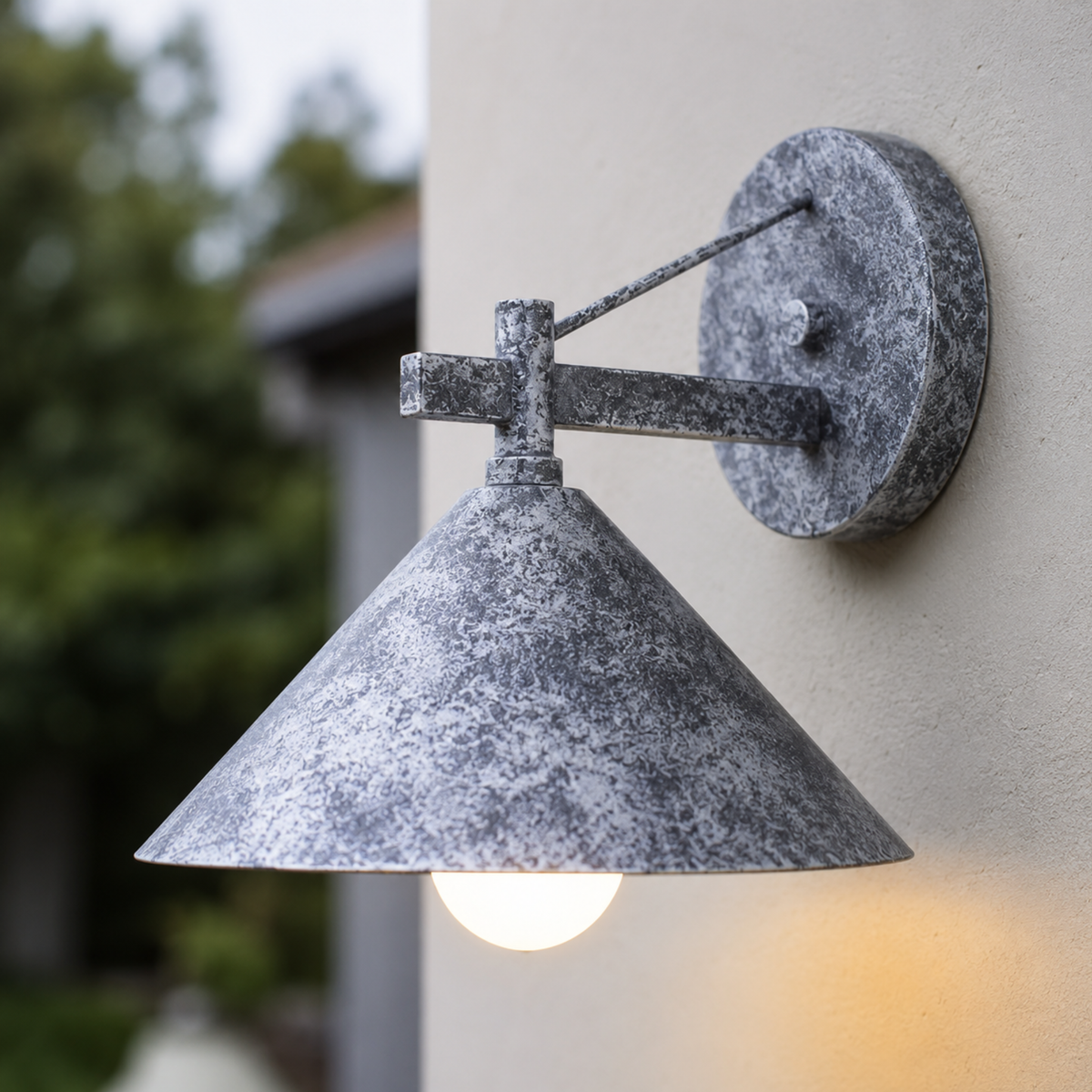 Industriële Buitenwandlamp Zwart Metaal E27 Fitting Waterbestendig Landelijk Design Terras Tuin Verlichting | Sulvida