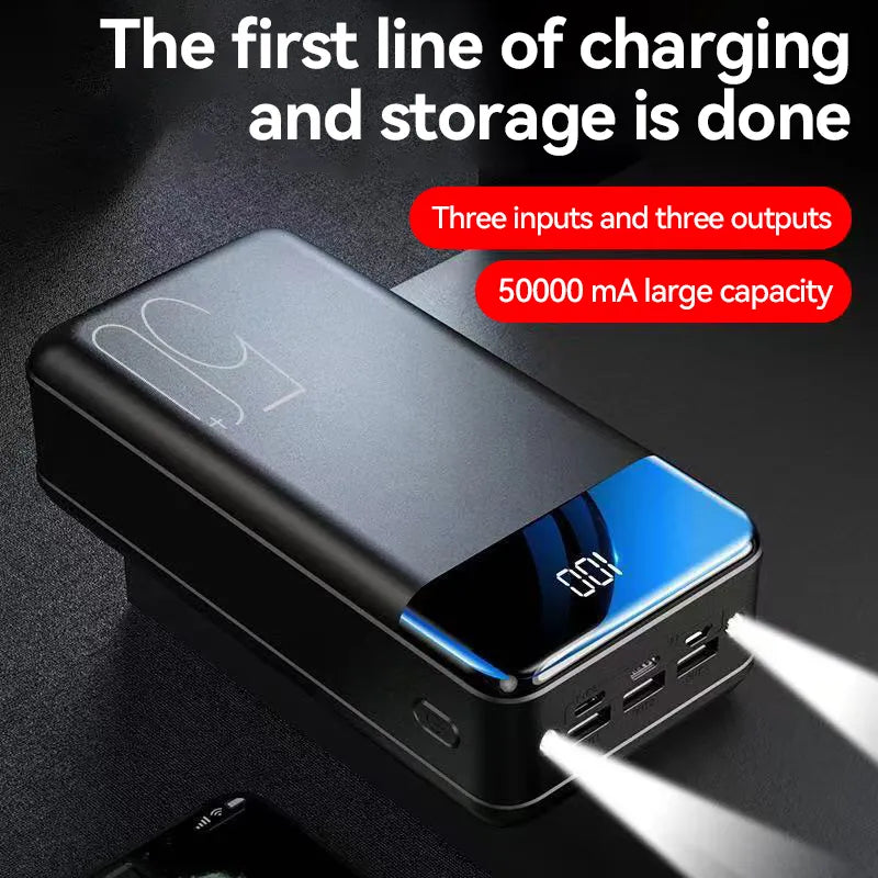 Mobiele Powerbank 50000 mAh – Krachtige Oplader voor Onderweg | Sulvida