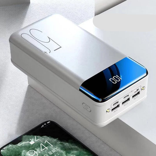 Externe Batterij 50.000 mAh met Snellaadtechnologie voor Laptop Tablet Smartphone Compact Draagbaar Powerbank | Sulvida