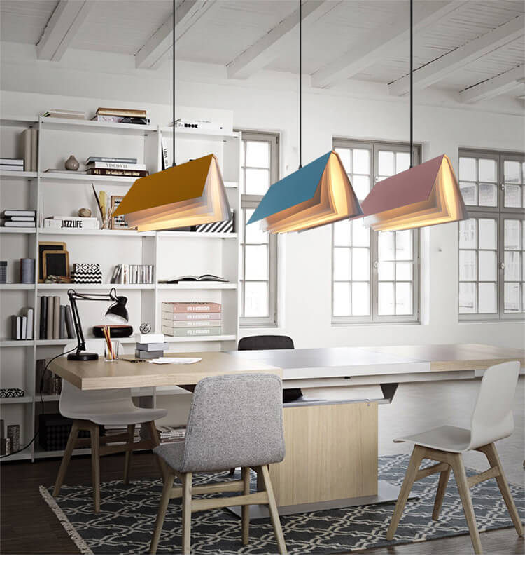 Hanglamp Boek PVC Metaal Verstelbaar Touwsnoer Moderne Leeslamp Woonkamer Slaapkamer Verlichting E26 Fitting | Sulvida