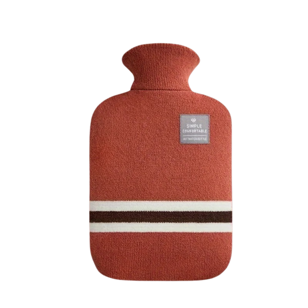 Kruik met Gebreide Hoes 1 Liter – Warmhoudend Comfort voor Buik en Voeten Langdurige Warmte Ontspanning | Sulvida