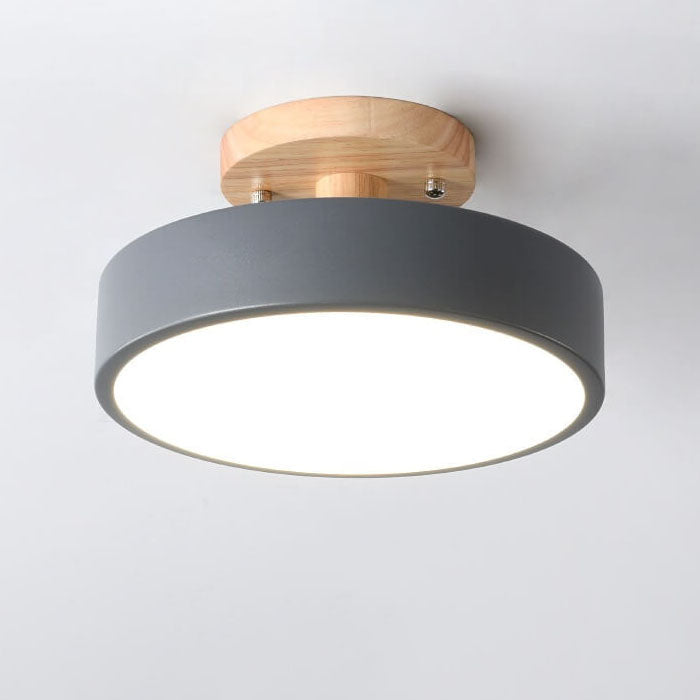 Plafondlamp Hout LED Rond Modern Design Eetkamer Slaapkamer Gang Warm Wit Neutraal Koel Dimbaar Woonkamer | Sulvida