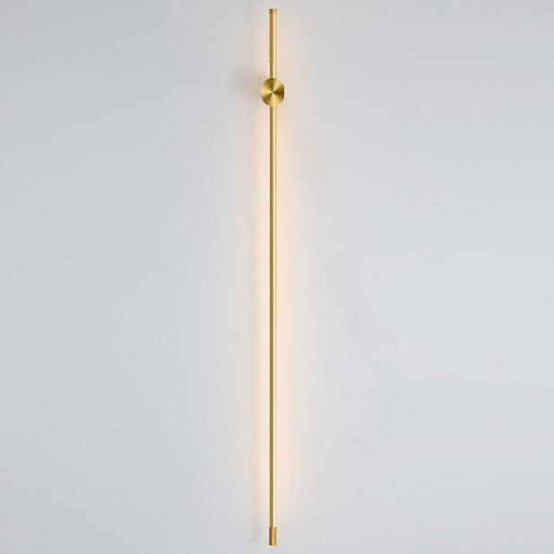 Wandlamp LED lineair 60 cm wit zwart dimbaar met afstandsbediening voor slaapkamer gang woonkamer modern design | Sulvida