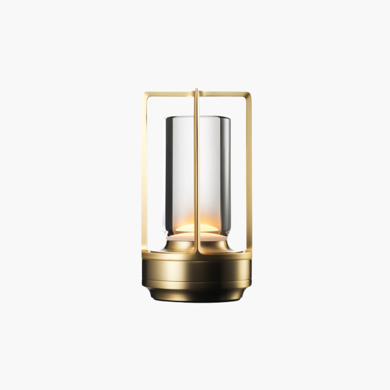 Draadloze tafellamp met kristalglas dimbaar touch oplaadbaar sfeerverlichting interieur batterij LED | Sulvida