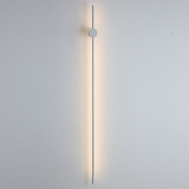 Wandlamp LED lineair 60 cm wit zwart dimbaar met afstandsbediening voor slaapkamer gang woonkamer modern design | Sulvida