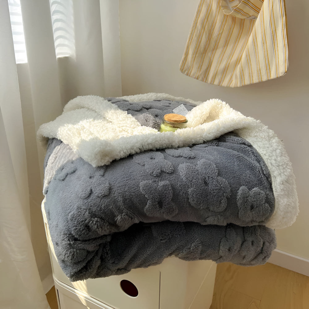 Sherpa Fleece Plaid Wolkensoft Zachte Deken Woonkamer Slaapkamer Bank Bed Decoratief Warm Vierseizoenen | Sulvida