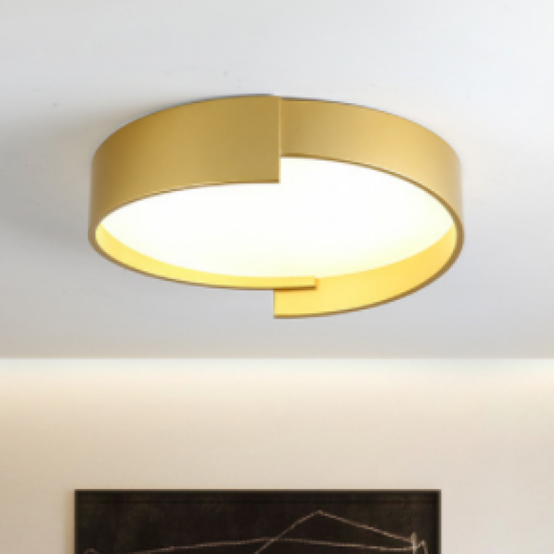 Dubbele Laags Plafondlamp LED Rond Metaal Acryl Dimbaar Wit Grijs Groen Goud Elegant Modern Interieur | Sulvida