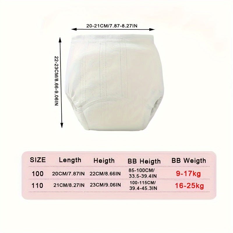 Wasbare Zindelijkheidstraining Broekjes Kind 9-17kg en 16-25kg Ademend Anti-Lek Luierbroekje Potjestraining | Sulvida