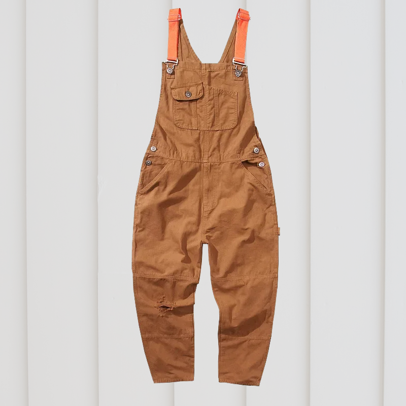 Unisex Tuinoverall met Verstelbare Bretels Blauw Bruin Ademend Werkkleding Duurzaam Comfortabel Meerdere Maten | Sulvida