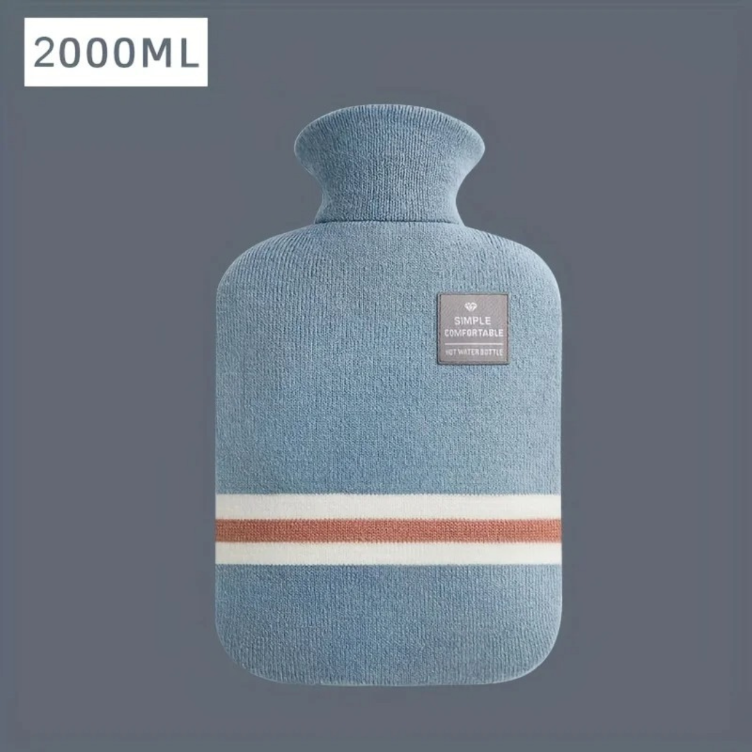 Kruik met Gebreide Hoes 1 Liter – Warmhoudend Comfort voor Buik en Voeten Langdurige Warmte Ontspanning | Sulvida