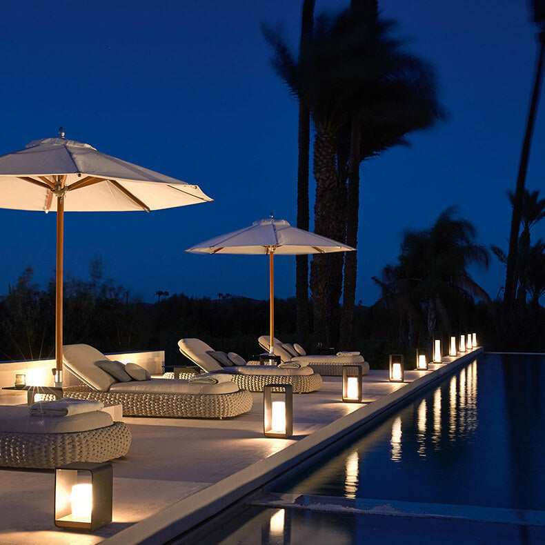 Tuinverlichting LED Vierkant Zwart RVS Acryl Frame Paal Lichtpunt Terras Pad Verlichting Outdoor 30-60cm | Sulvida