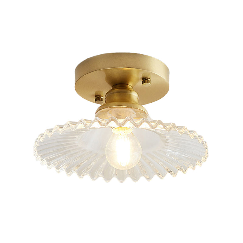 Plafondlamp geribbeld glas groen transparant industrieel design hangend montage woonkamer hal entree | Sulvida