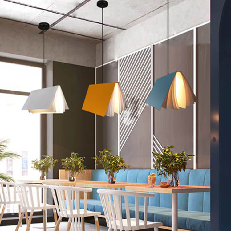 Hanglamp Boek PVC Metaal Verstelbaar Touwsnoer Moderne Leeslamp Woonkamer Slaapkamer Verlichting E26 Fitting | Sulvida