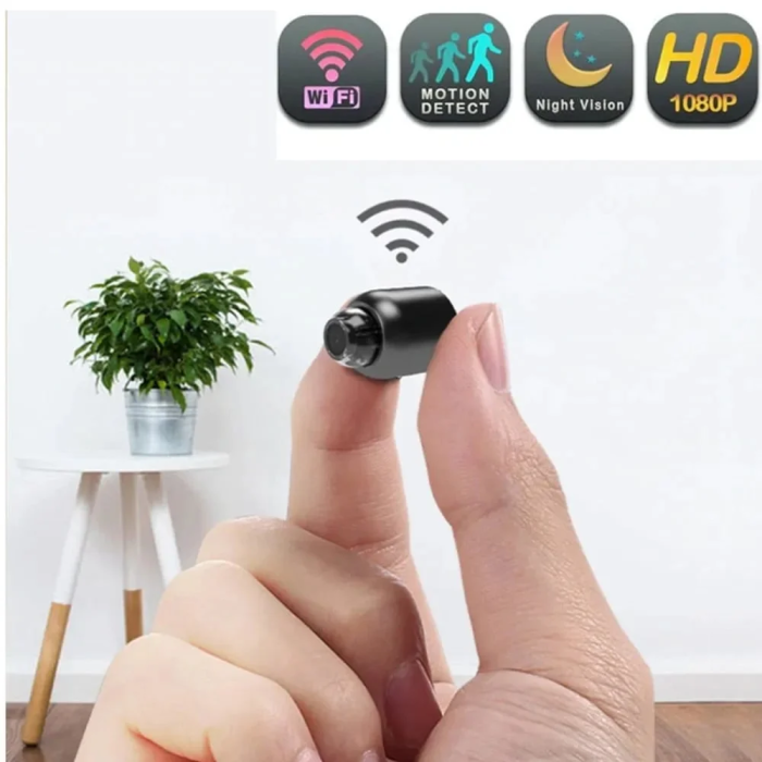 Mini Beveiligingscamera Full HD WiFi 4G App-Bediening Nachtzicht Bewegingsmelder Compact Draadloos Binnen Buiten | Sulvida