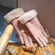 Luxe Winterhandschoenen Dames met Polsbont Hartvorm Winddicht Warm Elegant Design Koude Winterdagen Mode | Sulvida