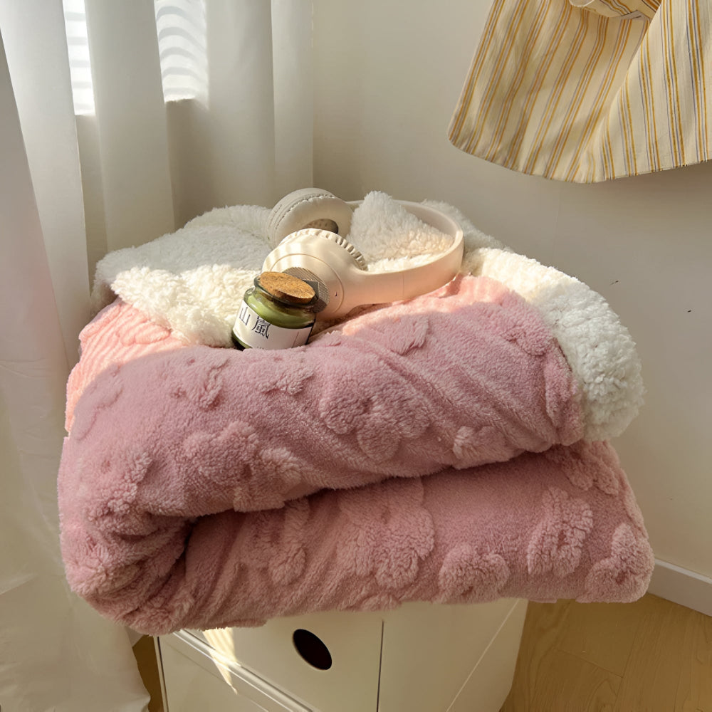 Sherpa Fleece Plaid Wolkensoft Zachte Deken Woonkamer Slaapkamer Bank Bed Decoratief Warm Vierseizoenen | Sulvida
