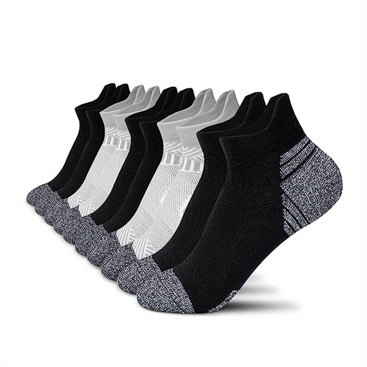 Dames Sportsokken Set Ademend Katoen – 5 Paar One Size Compressiesokken Hardlopen Wandelen Fitness Yoga | Sulvida