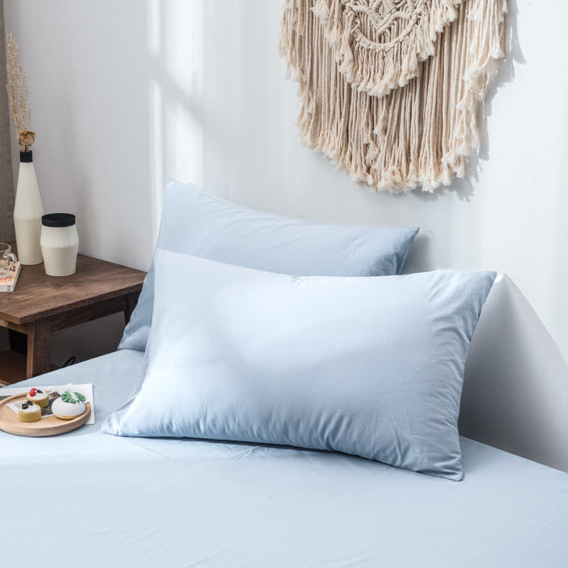 Zacht Katoenen Kussensloop Set – 2 Stuks Ademende Kussenslopen 48×74cm in Diverse Kleuren voor Optimaal Slaapcomfort en Fris Beddengoed | Sulvida