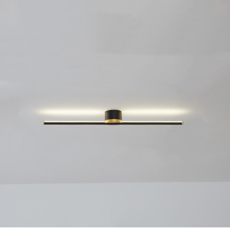 Plafondlamp Linear Design Zwart Wit Goud Dimbaar LED 40-121cm Modern Sfeervol Minimalistisch Woonkamer | Sulvida