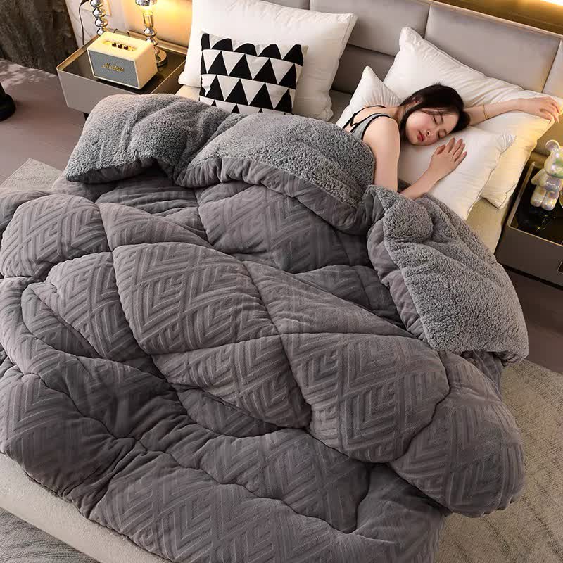 Sherpa Winterdeken met Vulling – Dikke Fleece Plaid Extra Warm en Zacht – Tweepersoonsbed Woonkamer – Knusse Sprei | Sulvida