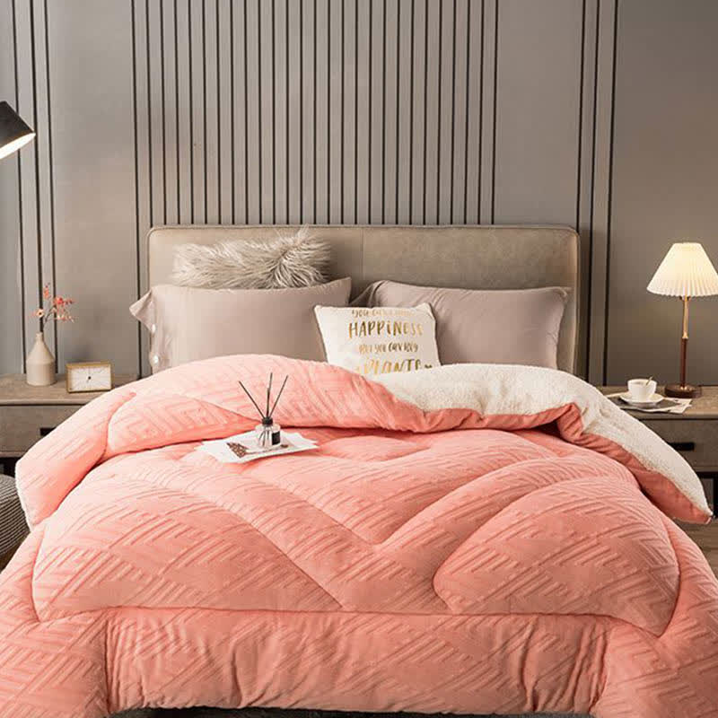 Sherpa Winterdeken met Vulling – Dikke Fleece Plaid Extra Warm en Zacht – Tweepersoonsbed Woonkamer – Knusse Sprei | Sulvida