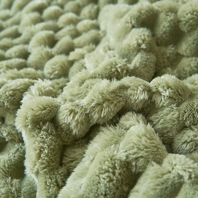 Omkeerbare Plaid Deken van Dikke Coral Fleece - Zachte Polyester voor Bank en Bed - Verkrijgbaar in 8 Kleuren en 2 Maten | Sulvida