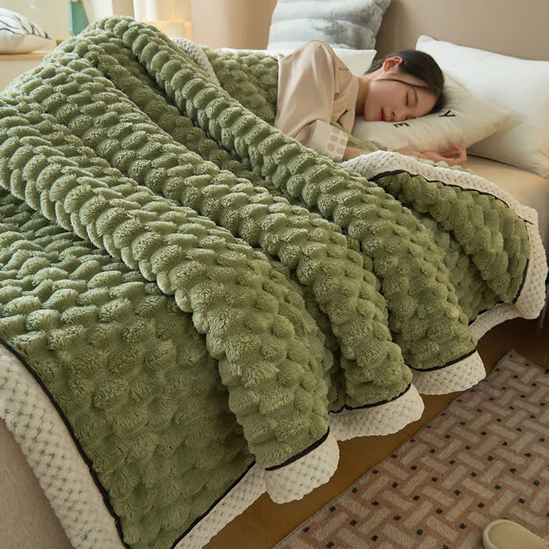 Omkeerbare Plaid Deken van Dikke Coral Fleece - Zachte Polyester voor Bank en Bed - Verkrijgbaar in 8 Kleuren en 2 Maten | Sulvida