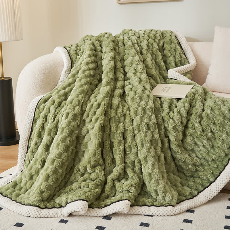 Omkeerbare Plaid Deken van Dikke Coral Fleece - Zachte Polyester voor Bank en Bed - Verkrijgbaar in 8 Kleuren en 2 Maten | Sulvida