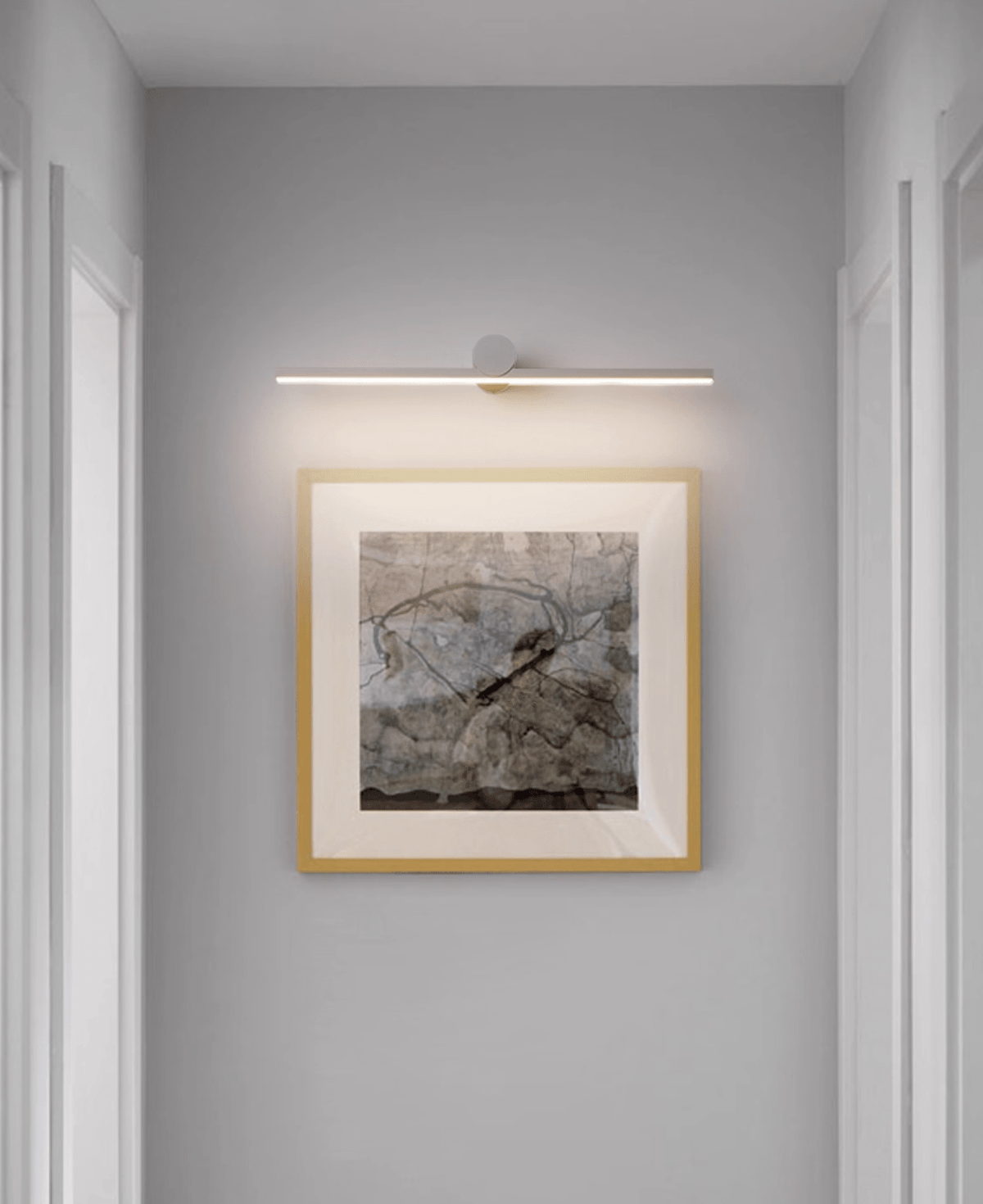 Oplaadbare Wandlamp Zwart met Afstandsbediening 60 80 100 120cm LED Dimbaar Boven Spiegel Badkamer Verlichting | Sulvida