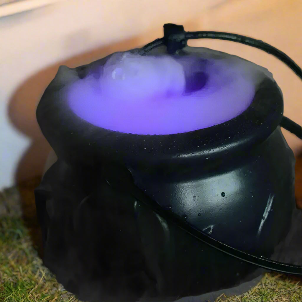 Heksenpot Nevelmachine met LED Verlichting Waterfontein Halloween Decoratie Feest Sfeerverlichting Mystiek | Sulvida